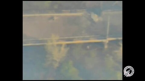 Russian aviation dropping 1500kg bombs on bridge and rail crossing behind enemy line to disrupt logistics