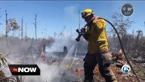 Indian River County firefighters keeping close watch on brushfires