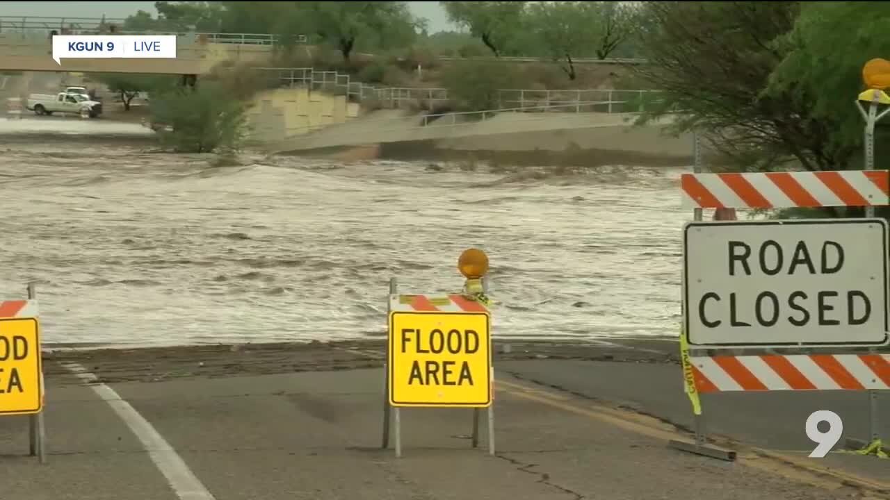 Live look at the Rillito River running