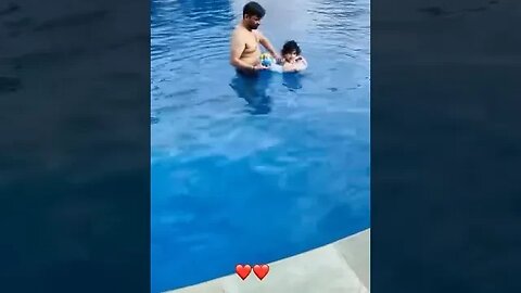 Cute Baby had fun in water #shortvideo #viral #trending #kids #shorts