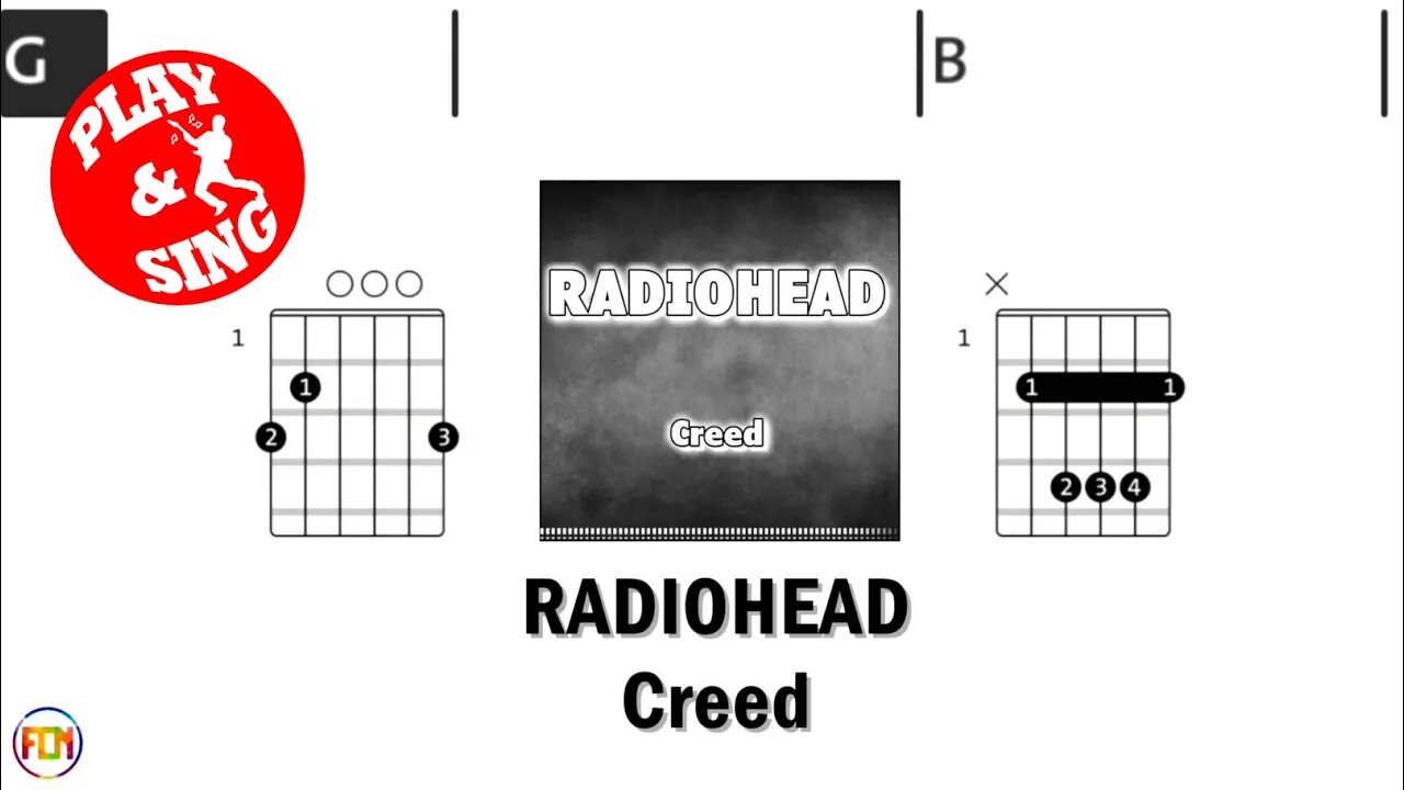 RADIOHEAD Creed FCN GUITAR CHORDS & LYRICS