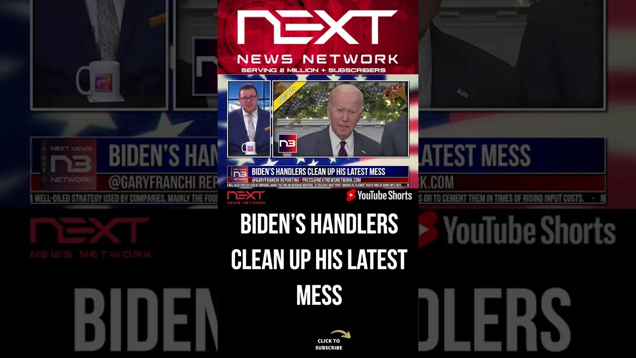 Biden’s Handlers Clean Up his Latest Mess #shorts