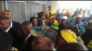 SOUTH AFRICA - Cape Town - President Cyril Ramaphosa arrives at Andile Msizi community hall (Video) (ZKw)