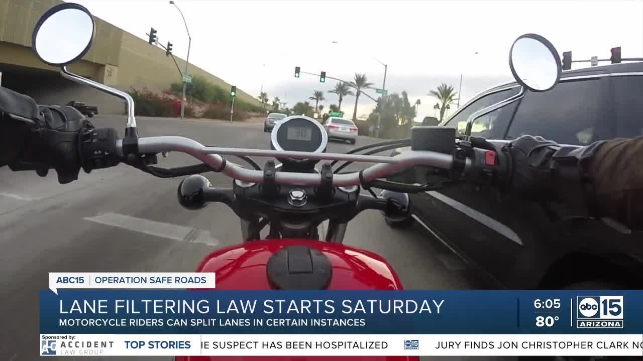 Lane filtering law starts Saturday