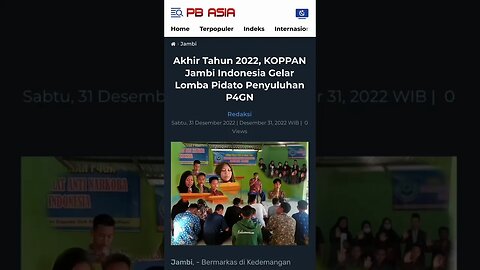 KOPPAN Jambi -Indonesia Gelar Lomba Pidato Penyuluhan P4GN di Akhir Tahun