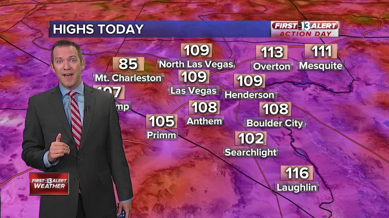 13 First Alert Las Vegas forecast updated August 16 morning