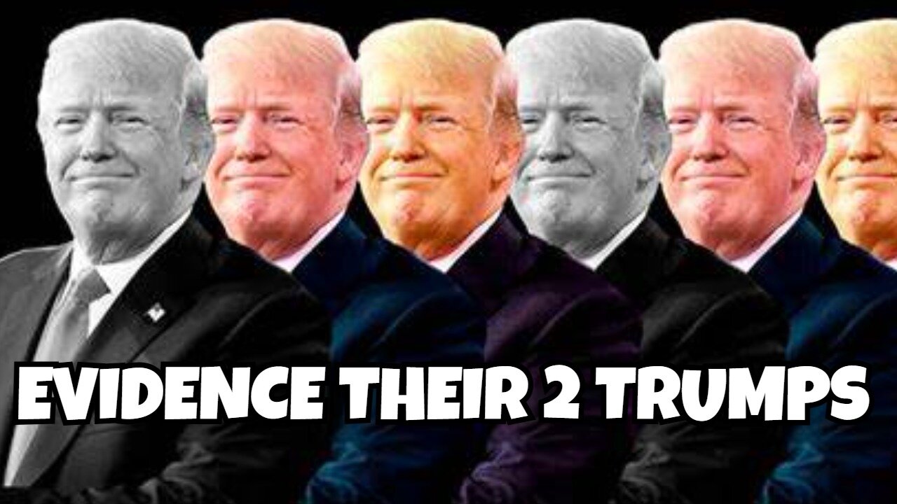 EVIDENCE SHOWS THEIR IS 2 TRUMPS, SOMETHING STRANGE GOING ON