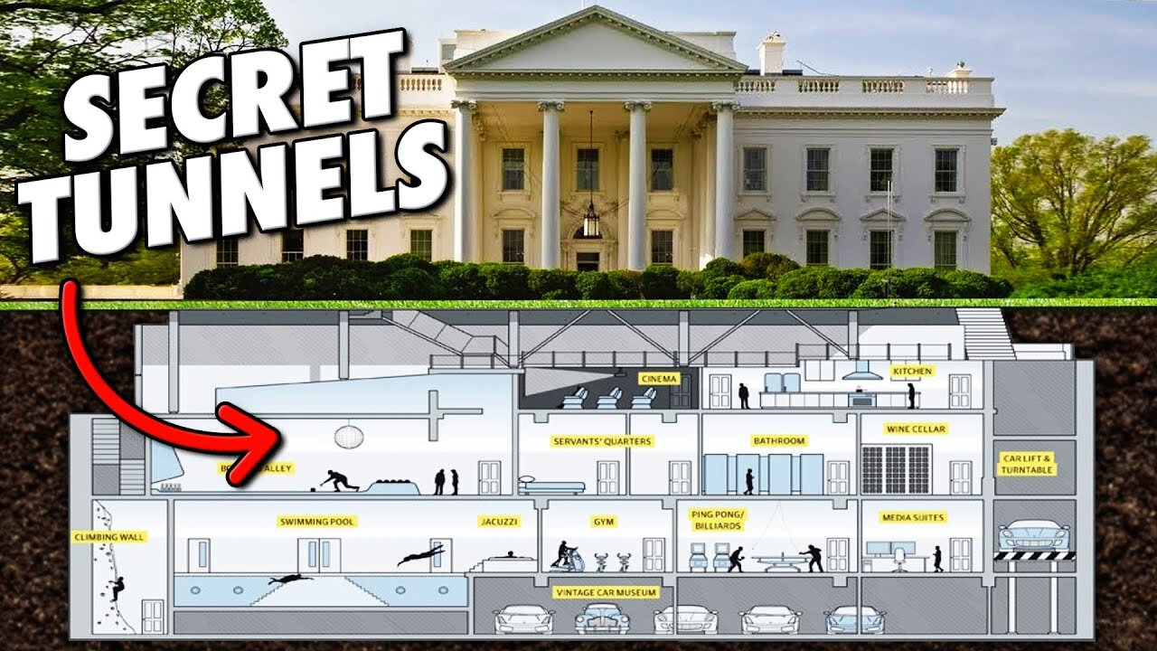 What's Joe Biden doing in the tunnels under the Whitehouse?