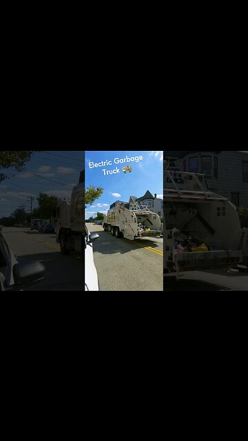 City Electric Garbage Truck 🚚 #tesla #garbagetruck #electric #greenenergy