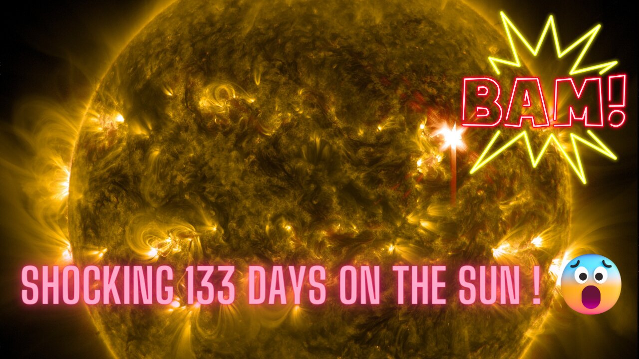 NASA captures shocking footage of 133 days on the sun! must watch !