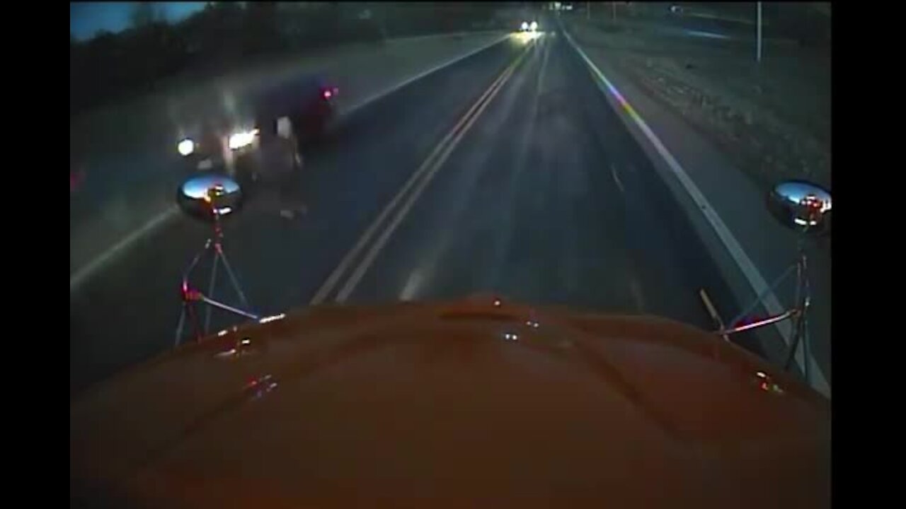 Police releases extreme near-miss footage