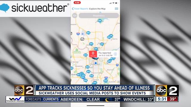 Sickweather app tracks sickness through social media posts