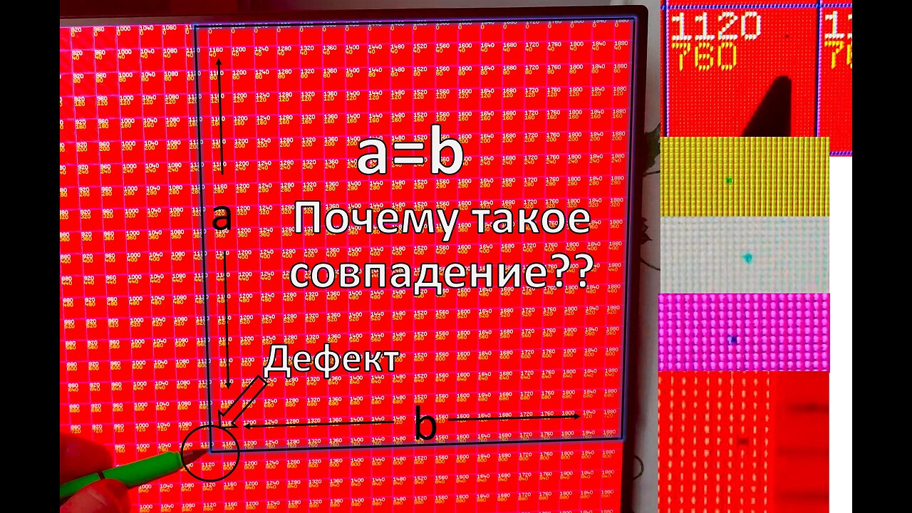 Битый пиксель в мониторе образует ровный квадрат. Почему? Дефектный пиксель в AOC AGON 24G2SAE/BK.