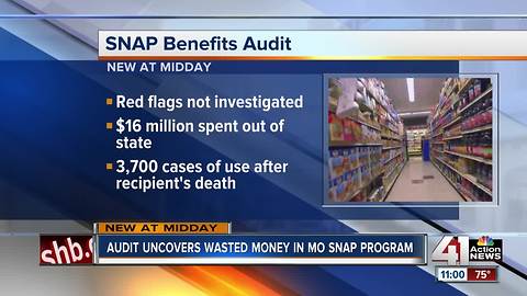 Audit: MO SNAP benefits went to deceased, imprisoned