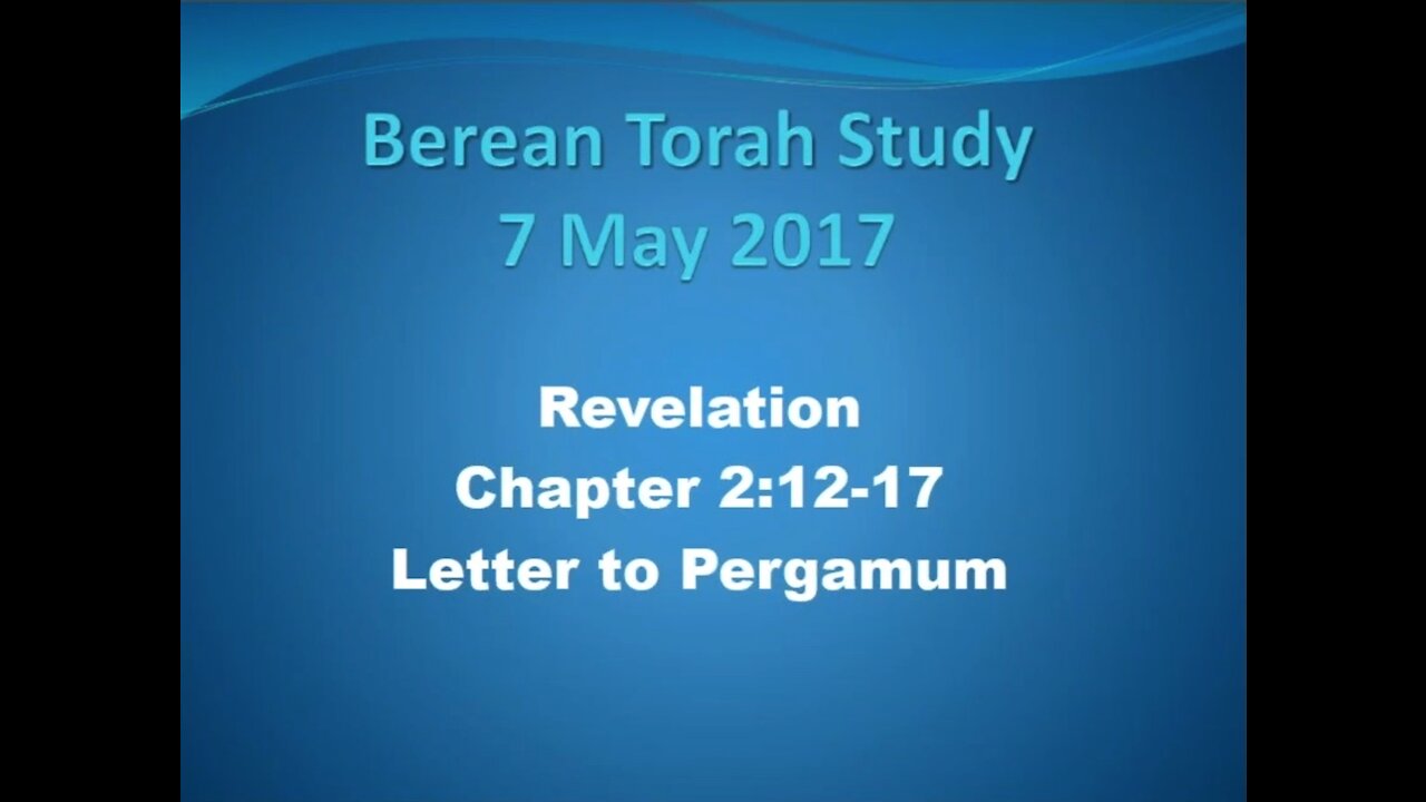 A Message for Pergamum Revelations 2 12-17
