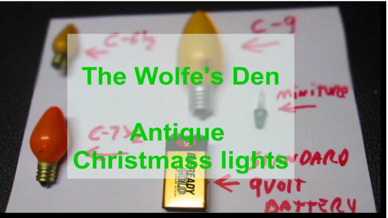 A little about Old Christmas Lights and How to test C-6 miniature bulbs