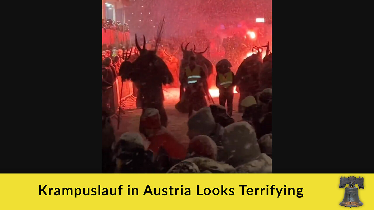 Krampuslauf in Austria Looks Terrifying