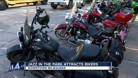 Jazz in the Park attracts bikers