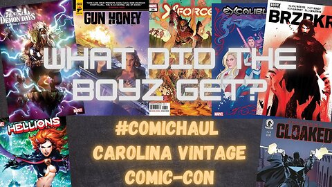 Carolina Vintage Comic-con comic book haul! See what gems the boyz found! #comichaul