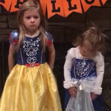 A Little Girl Refuses To Hug Her Sister