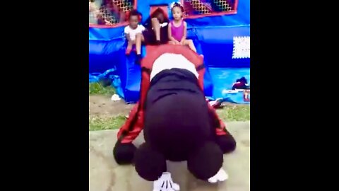 VILE! Mickey Mouse twerking at kids party