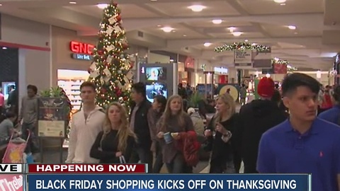 Black Friday shopping kicks off on Thanksgiving