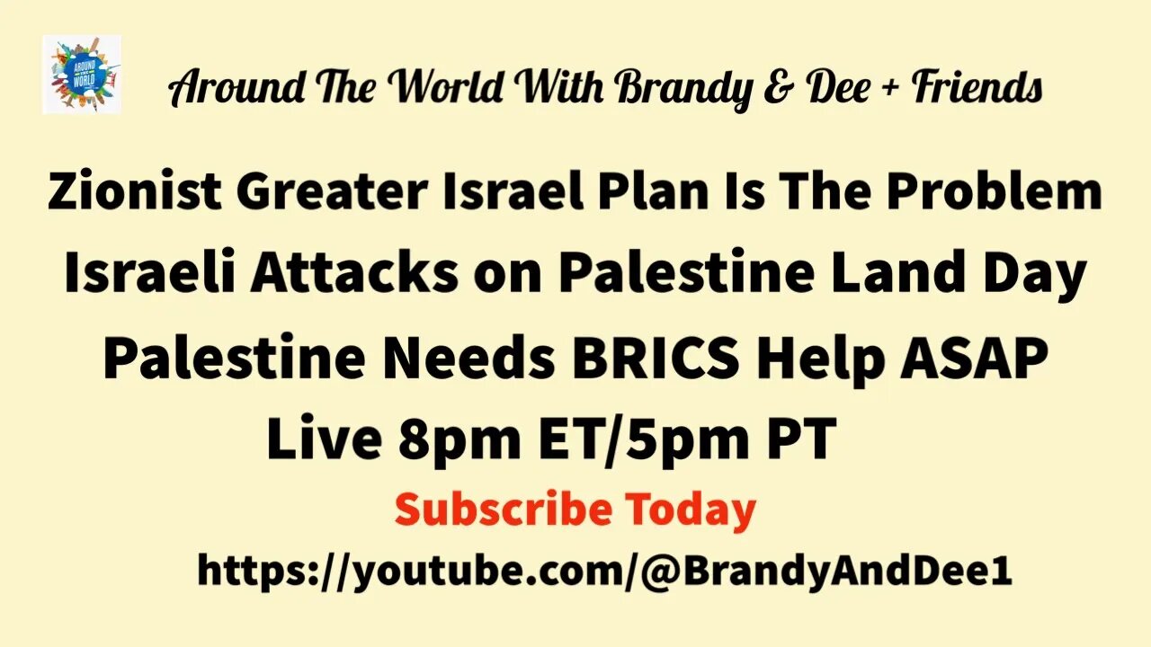 What’s Up? Zionism Is The Problem, Palestine Land Day, BRICS Action Needed