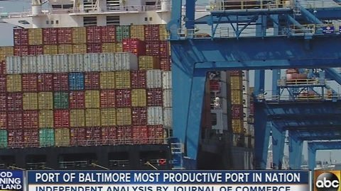 Port of Baltimore named Most Productive Port in the nation