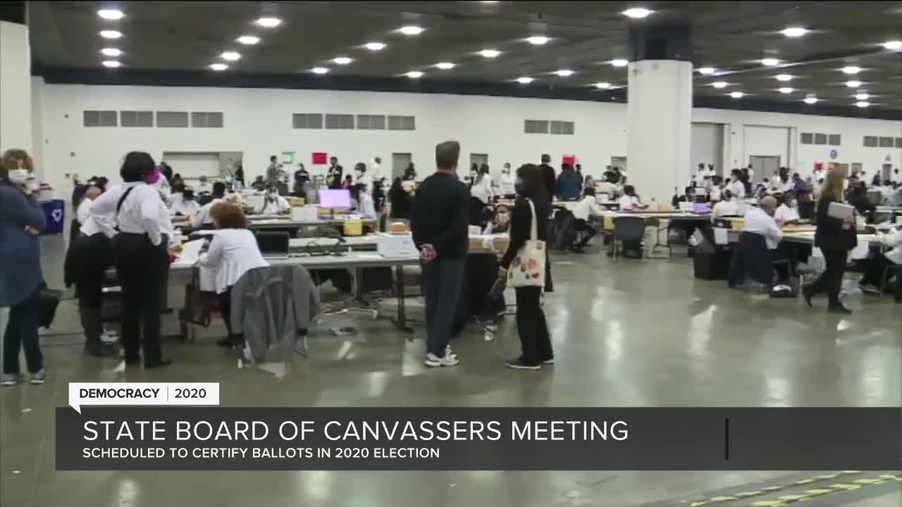 State Board of Canvassers scheduled to certify ballots in 2020 election