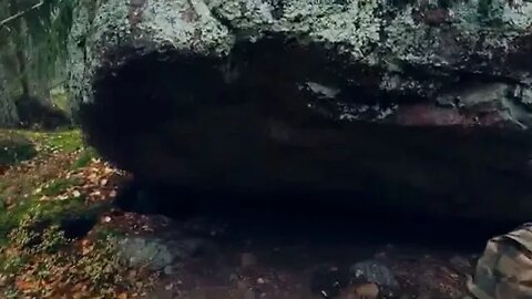 Autumn bushcraft hiking in the rainy fores...4