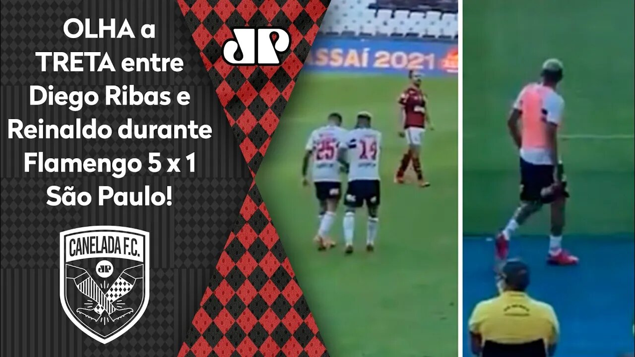 "VIRA HOMEM, SEU OTÁRIO! VOCÊ É UM..." OLHA a TRETA entre Diego e Reinaldo em Flamengo x São Paulo!