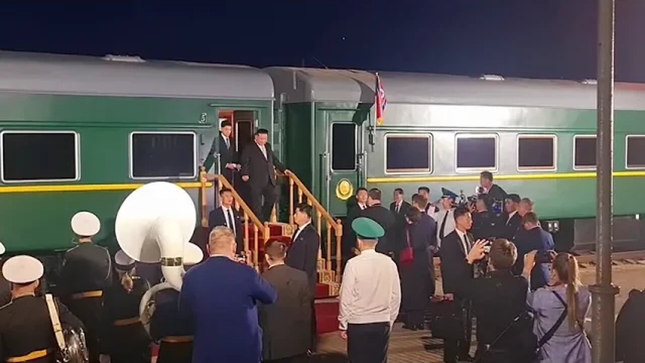 Kim Jung Un's arrival to Russia