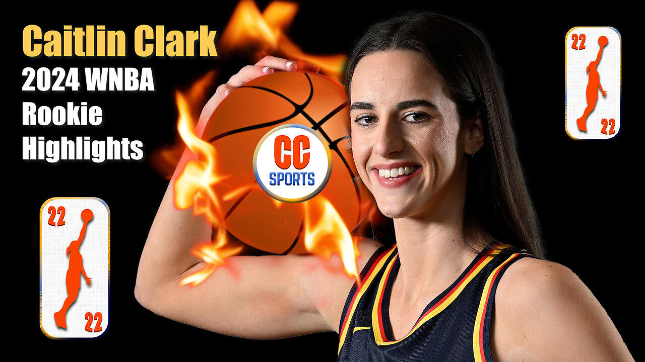 Caitlin Clark Rookie Highlights With NBA JAM Commentator Fireball Effects & Music