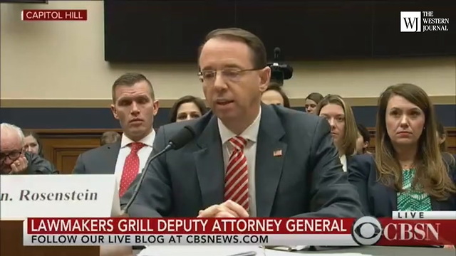 Deputy AG Rosenstein: No 'Impropriety' Despite Mueller Team's Donations to Democrats