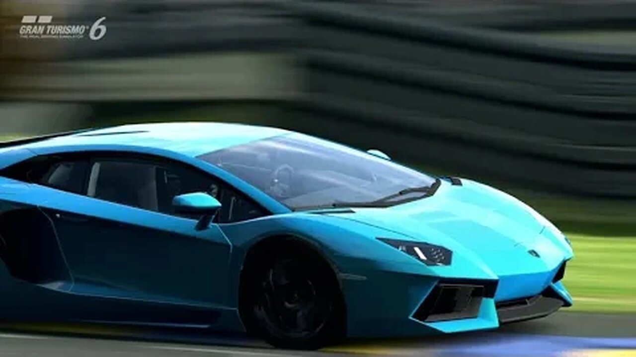 Gran Turismo 6 - Lamborghini Aventador vs Circuit de le Sarthe