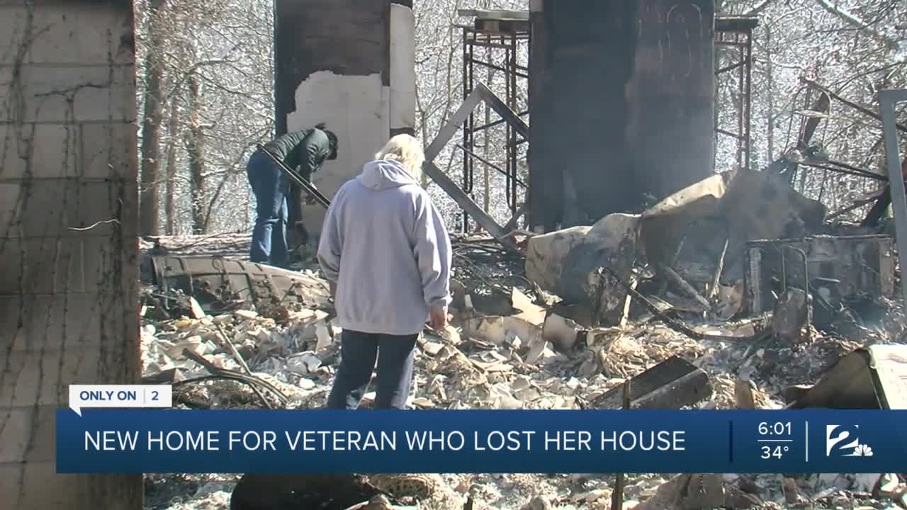 New home for veteran who lost her house