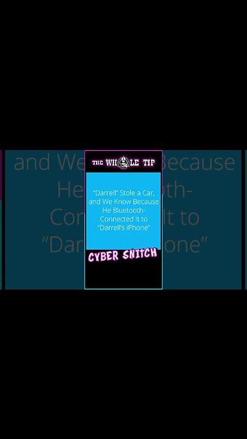 CYBER SNITCH - the Whole Tip #shorts #short #shortvideo #subscribe #shortsvideo #status #shortsfeed