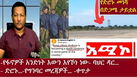 የፋኖዎች አንድነት እየመጣ ነው-ባህር ዳር(አሚኮ)..-ድሮኑ...-የግንባር መረጃዎች-ቀጥታOct 24,2024
