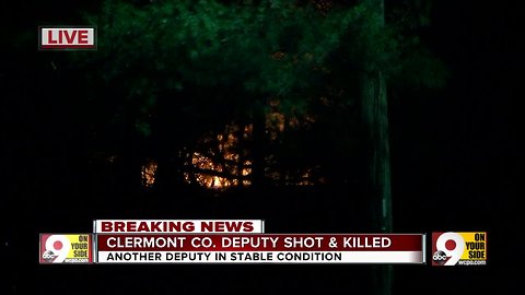 Clermont Co. deputy shot and killed, location lit on fire