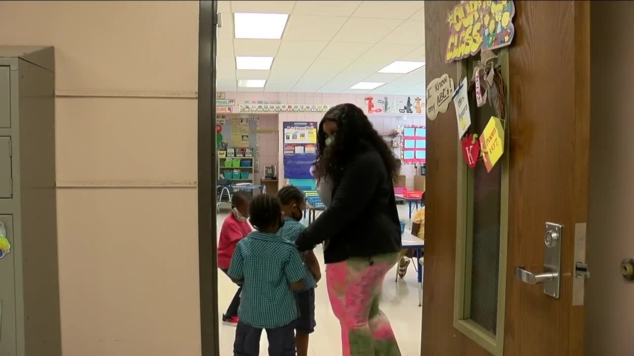 Kindergarteners get to see what school will look like this year