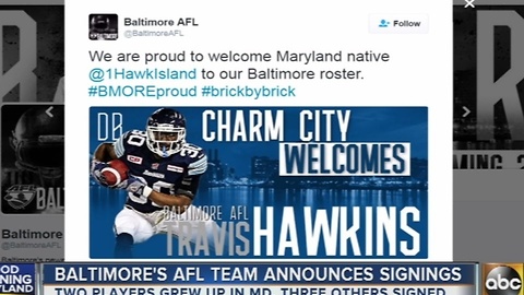 Baltimore's AFL team announces player signings