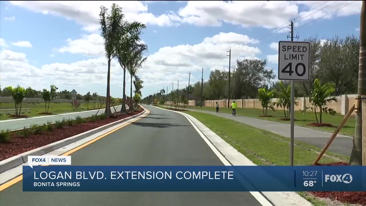 Logan Boulevard extension complete Bonita Springs