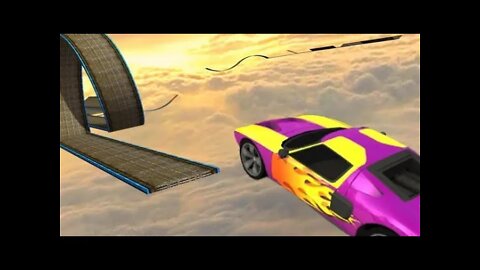 Playing 3D sky car Drive For the Frist Time