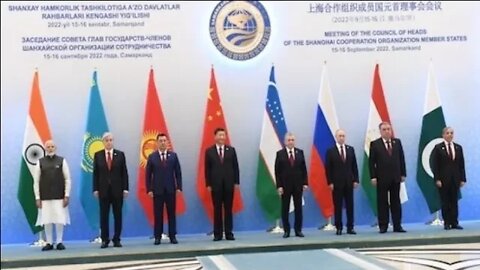 The SCO summit in Shanghai,15 nations attended.😯