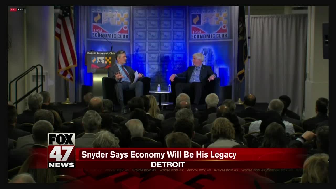 Snyder calls for civility, doesn't mention Flint in address