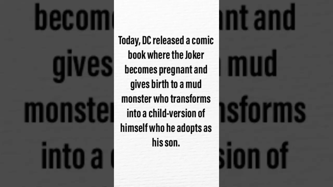 WTF DC Comics, The JOKER is PREGNANT?!