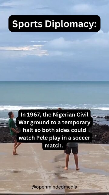 Sports can stop civil wars ⚽️🏟️