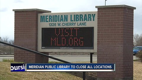 Meridian Library District closes all locations though March 31 due to spread of COVID-19