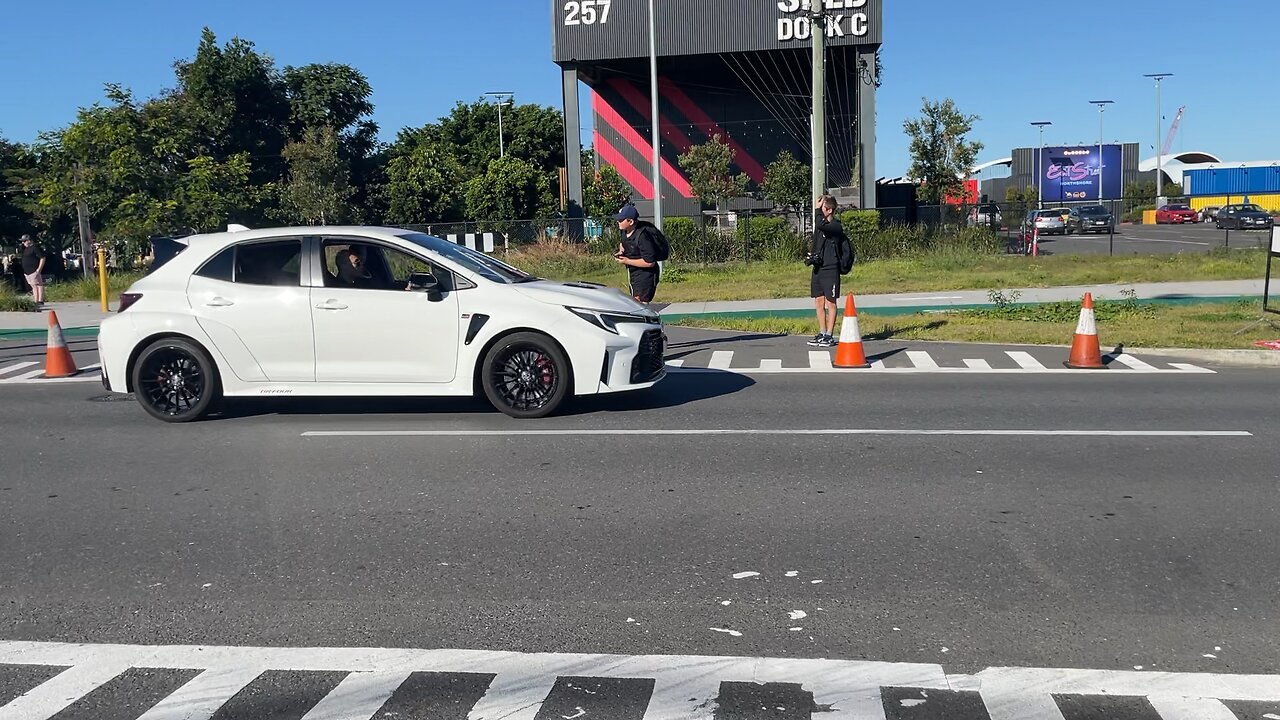 GR Corolla Leaving Car Meet