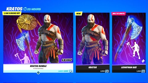 *NEW* KRATOS SKIN OUT NOW! FORTNITE ITEM SHOP LIVE! (FORTNITE ITEM SHOP)